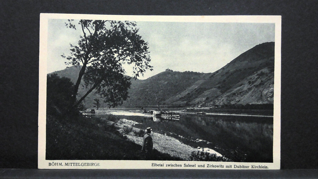 Böhmisches Mittelgebirge Elbtal Salesel Zirkowitz Dubitzer Kirchlein JW 500076 C