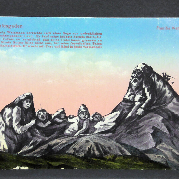 Berchtesgaden Watzmann Berg Gesichter Gemälde JW 402715 C
