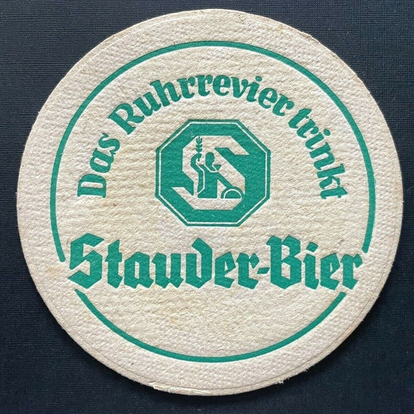 Bierdeckel Stauder-Bier Brauerei Das Ruhrrevier trinkt Nordrhein-Westfalen