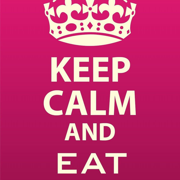 Schild Keep Calm Eat Cupcakes Kekse essen 12x18 / 20x30 / 30x40 Blech od. Holz
