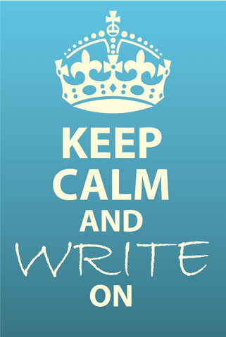 Schild Keep Calm Write On Weiter schreiben 12x18 / 20x30 / 30x40 Blech od. Holz