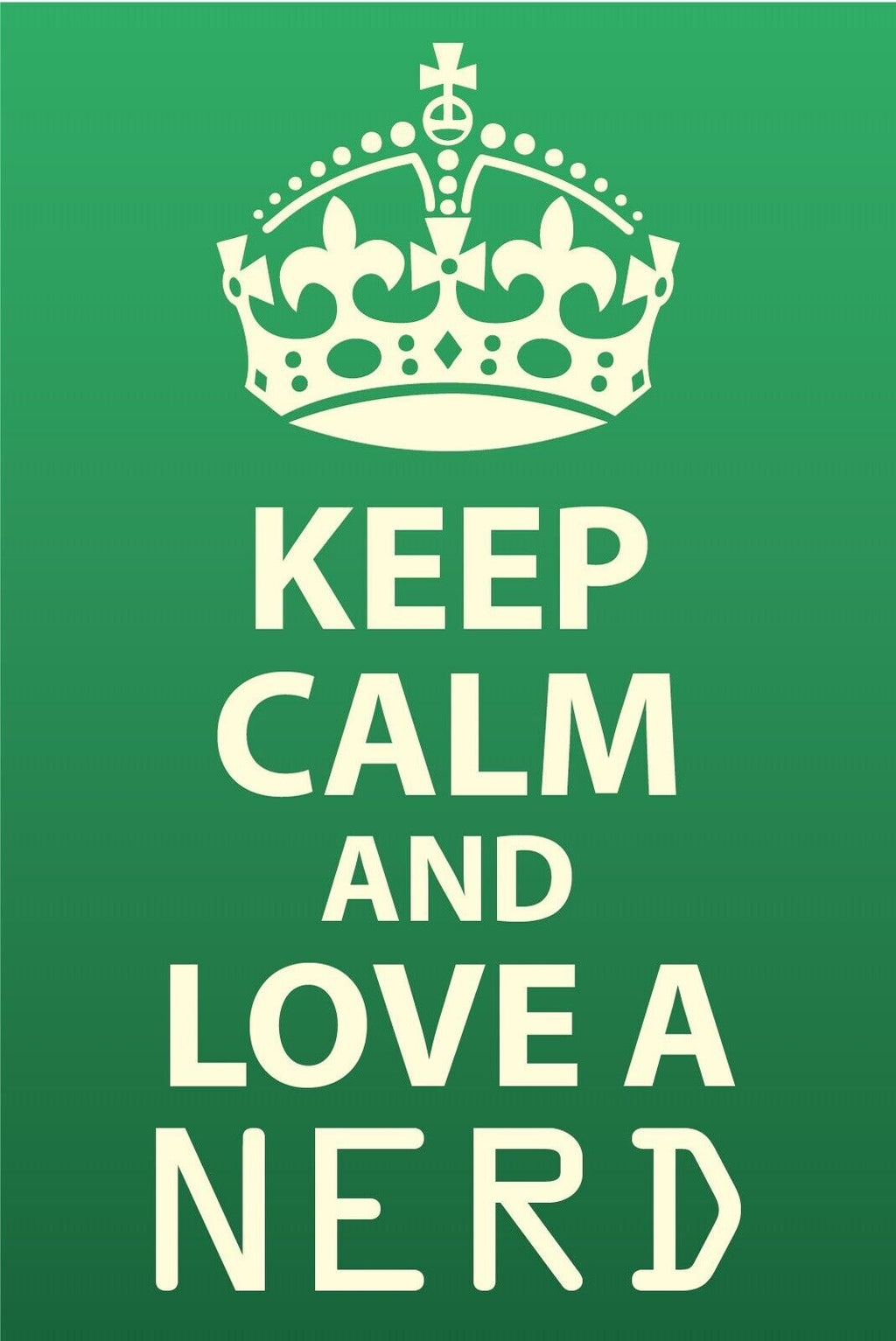 Schild Keep Calm Love a Nerd Liebe Computer 12x18 / 20x30 / 30x40 Blech od. Holz