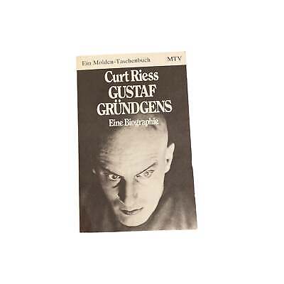 4159 Curt Riess GUSTAF GRÜNDGENS. EINE BIOGRAPHIE MTV