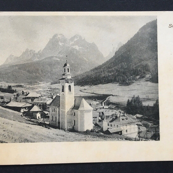 Sexten Blick auf Ort Kirche Südtirol Italien 400898 TH A