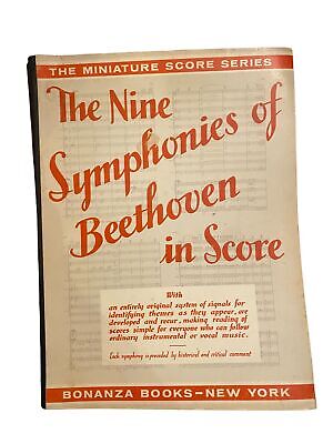 2373 Wier THE MINIATURE SCORE SERIES THE NINE SYMPHONIES OF BEETHOVEN IN SCORE