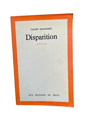 2401 Valery Afanassiev DISPARITION ROMAN +Abb Seuil Verlag