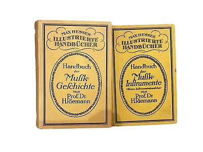 2618 Prof. Dr. Riemann MAX HESSES ILLUSTRIERTE HANDBÜCHER BAND I UND BAND II