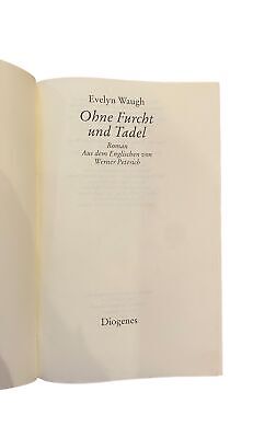 3193 Evelyn Waugh OHNE FURCHT UND TADEL ROMAN HC DIOGENES