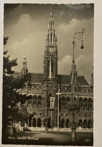 Wien Neues Rathaus Flagge 84011