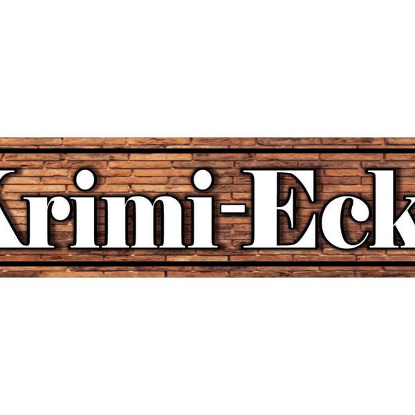 Schild Krimi Ecke Kriminal Roman Buch TV Serie Detektiv 46 x 10 Blech od. Holz