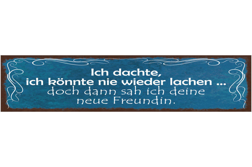Schild Ich Dachte Ich Könnte Nie Wieder Lachen Doch Dann Sah Ich Deine Freundin