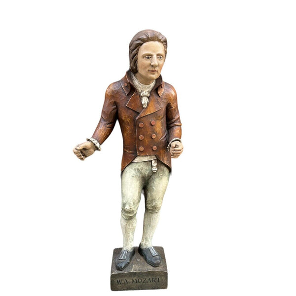Figur Wolfgang Amadeus Mozart Signatur Winkler  H/B/T 100x38x20cm  A03