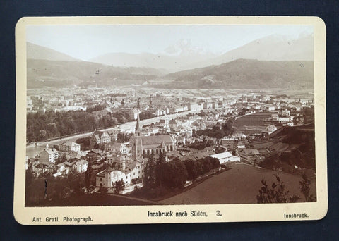 Foto Innsbruck Süden Stadt Kirche Tirol Anton Gratl ca.10,8x16,4cm 400920 TH