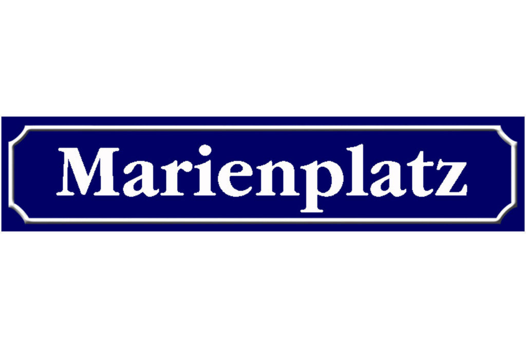 Schild Marien Platz München Bayern Deutschland Ort Straße 46 x 10 Blech od. Holz