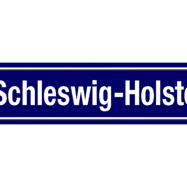 Schild Schleswig Holstein Deutschland Ort Straße Platz 46 x 10 Blech od. Holz