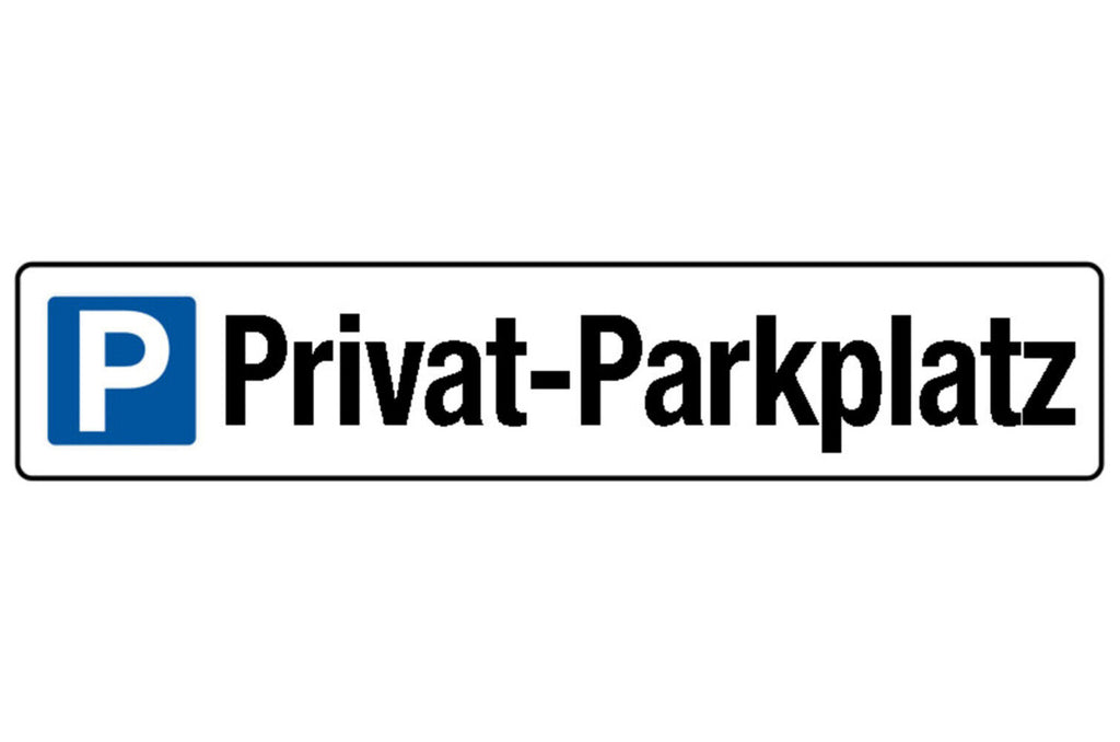 Schild Privat Parkplatz Parken Reserviert Auto Haus 46 x 10 Blech od. Holz