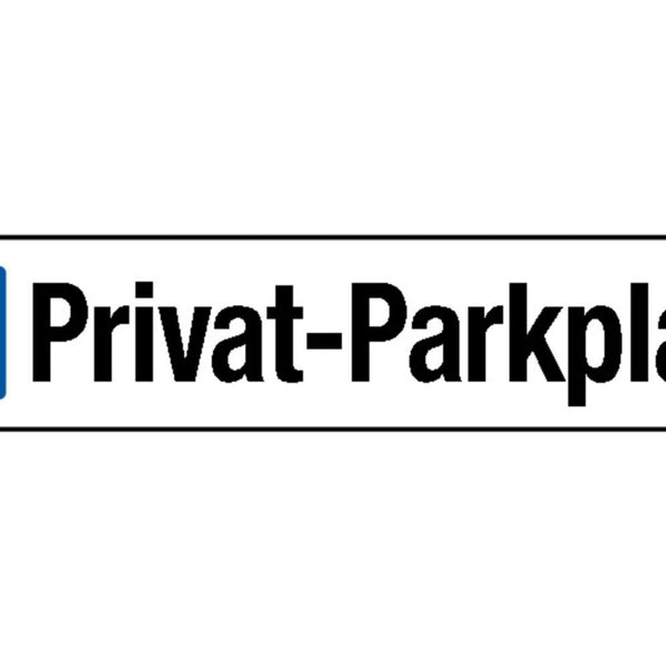 Schild Privat Parkplatz Parken Reserviert Auto Haus 46 x 10 Blech od. Holz