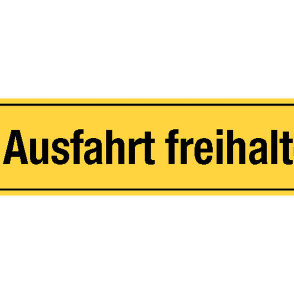 Schild Ausfahrt Freihalten Parkverbot Parken Verboten 46 x 10 Blech od. Holz