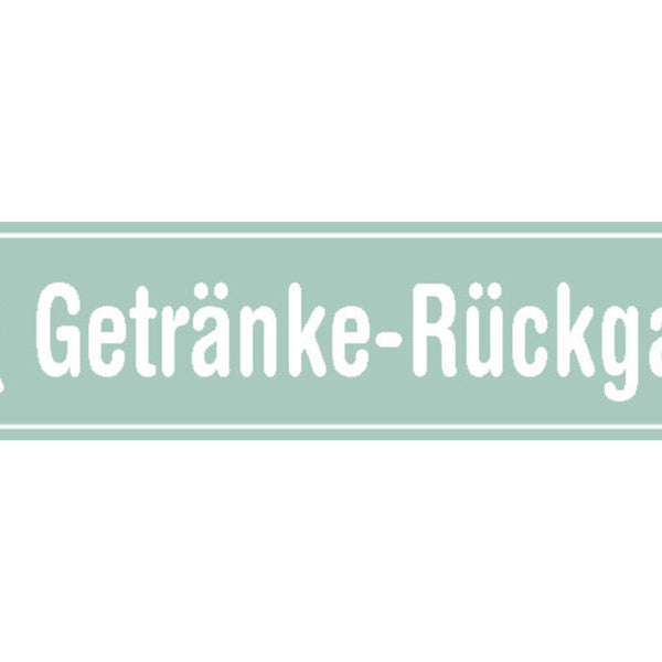 Schild Getränke Rückgabe WC Toilette Klo Alkohol Lokal Bar 46 x 10 Blech od.Holz