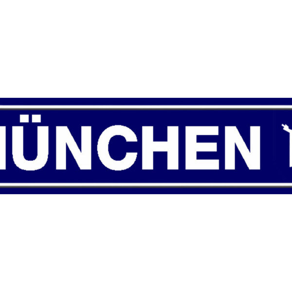 Schild München Stadt Bayern Deutschland Ort Straße Platz 46 x 10 Blech od. Holz