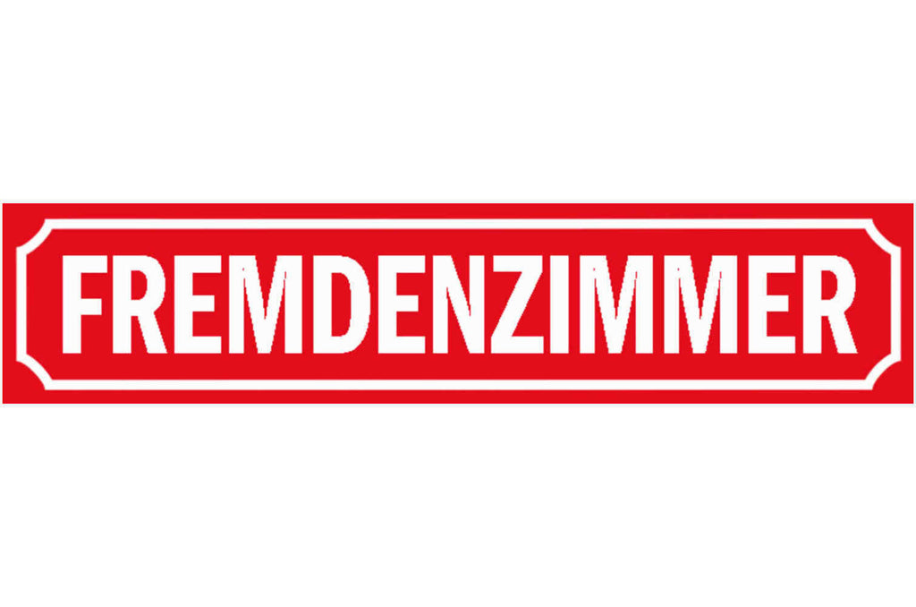 Schild Fremdenzimmer Gäste Zimmer Frei Ferien Wohnung Haus 46 x 10 Blech od.Holz
