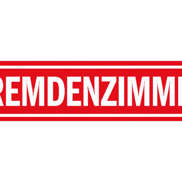 Schild Fremdenzimmer Gäste Zimmer Frei Ferien Wohnung Haus 46 x 10 Blech od.Holz
