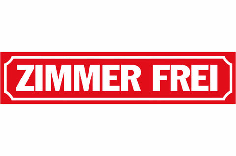 Schild Zimmer Frei Gäste Fremdenzimmer Ferien Wohnung Haus 46 x 10 Blech od.Holz
