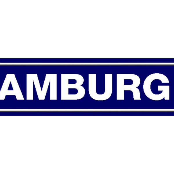 Schild Hamburg Stadt Deutschland Ort Straße Platz 46 x 10 Blech od. Holz
