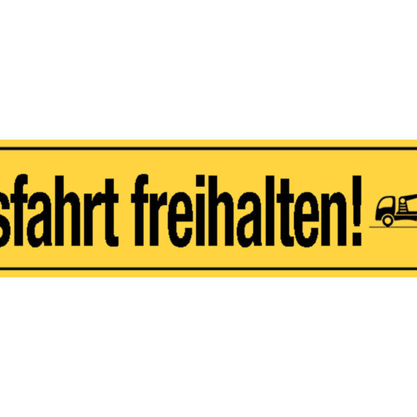 Schild Ausfahrt Freihalten Parkverbot Parken Verboten 46 x 10 Blech od. Holz