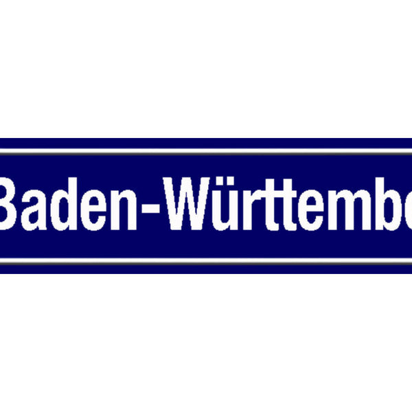 Schild Baden Württemberg Deutschland Ort Straße Platz 46 x 10 Blech od. Holz