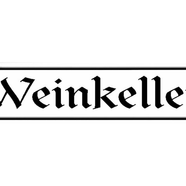 Schild Wein Keller Fass Alkohol Glas Flasche Winzer Beere 46 x 10 Blech od. Holz