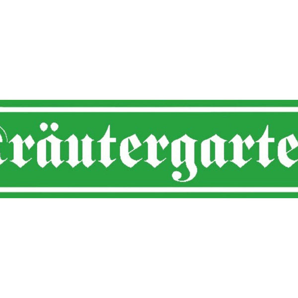 Schild Kräuter Garten Pflanzen Kraut Gewächs Ort Straße 46 x 10 Blech od. Holz