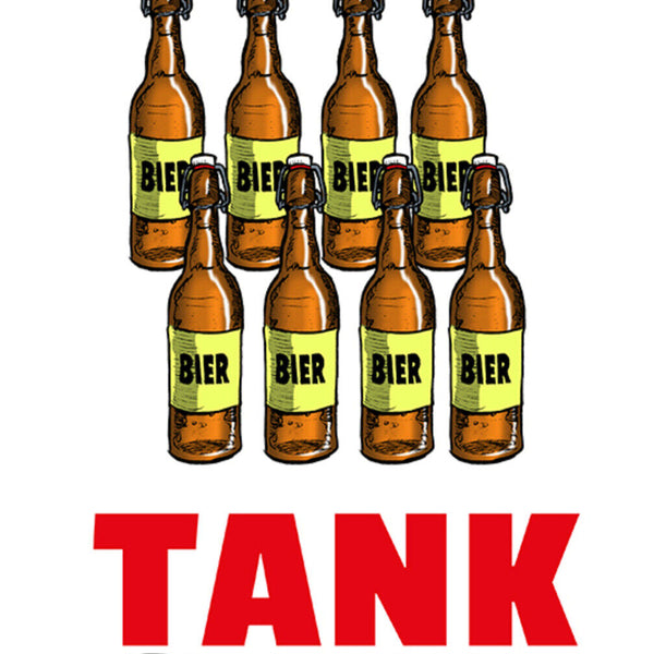 Schild Spruch Tankstelle Bier Alkohol JW