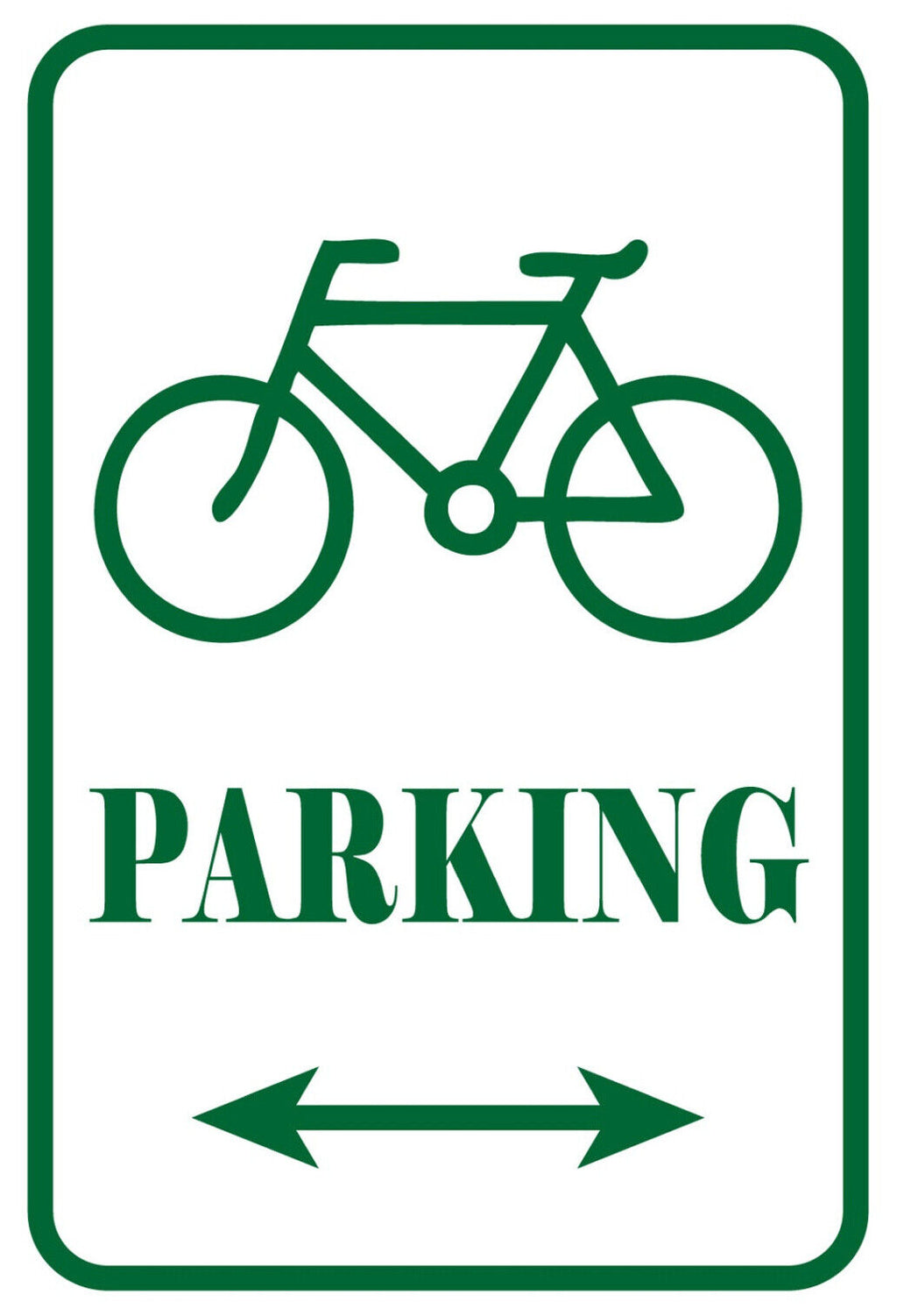 Schild Spruch Parking Parken Fahrrad JW