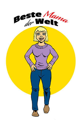 Schild Spruch Beste Mama der Welt Mutter Mutti JW