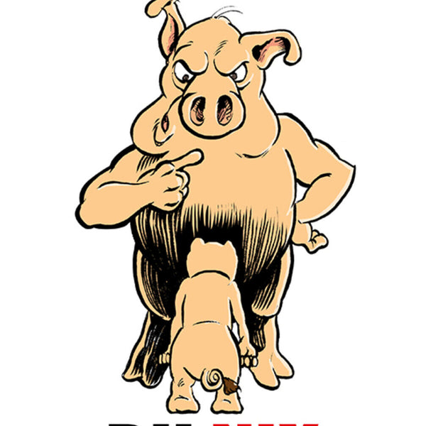 Schild Spruch Ich Chef Du nix Schwein JW