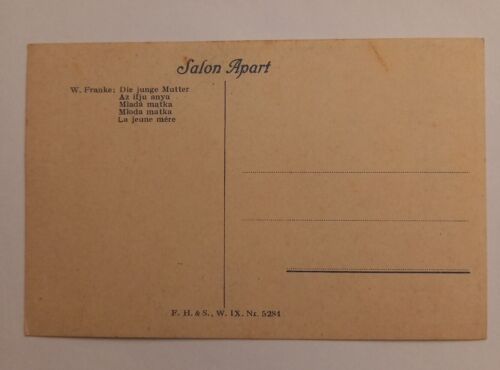 Künstlerkarte Junge Mutter W. Franke 500096A gr D