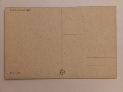 Künstlerkarte, Entschwundenes Glück 500098A gr D