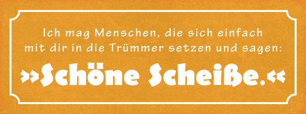 Schild Ich Mag Menschen Sich Einfach Mit Dir In Trümmer Setzen Schöne Scheiße