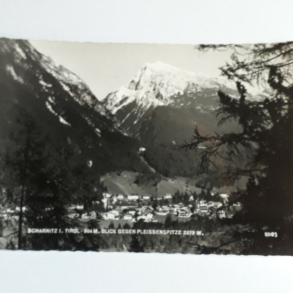 Scharnitz i Tirol - 964m. Blick gegen Pleissenspitze 2572m. 11154