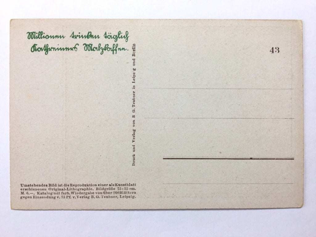 Saemann (H. Eichrodt) Arbeiter am Feld - Künstlerkarte 110049 TH