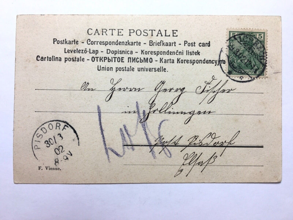 Fröhliche Ostern - Frau verteilt Ostereier - Künstlerkarte 110076 TH