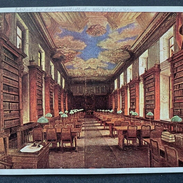 Wien ehem. Hofburg Lesesaal Nationalbibliothek Innenansicht Buch Tisch 410774 TH