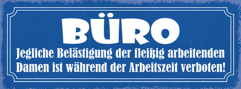 Schild Büro Jegliche Belästigung Eifrig Arbeitenden Damen Arbeitszeit Verboten