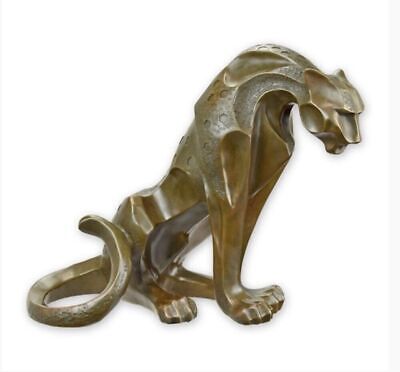 Skulptur Bronze Jaguar H 28.9 X L 37 NLBJ-43