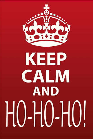 Schild Keep Calm Ho Ho Ho Weihnachten 12x18 / 20x30 / 30x40 Blech od.Holz