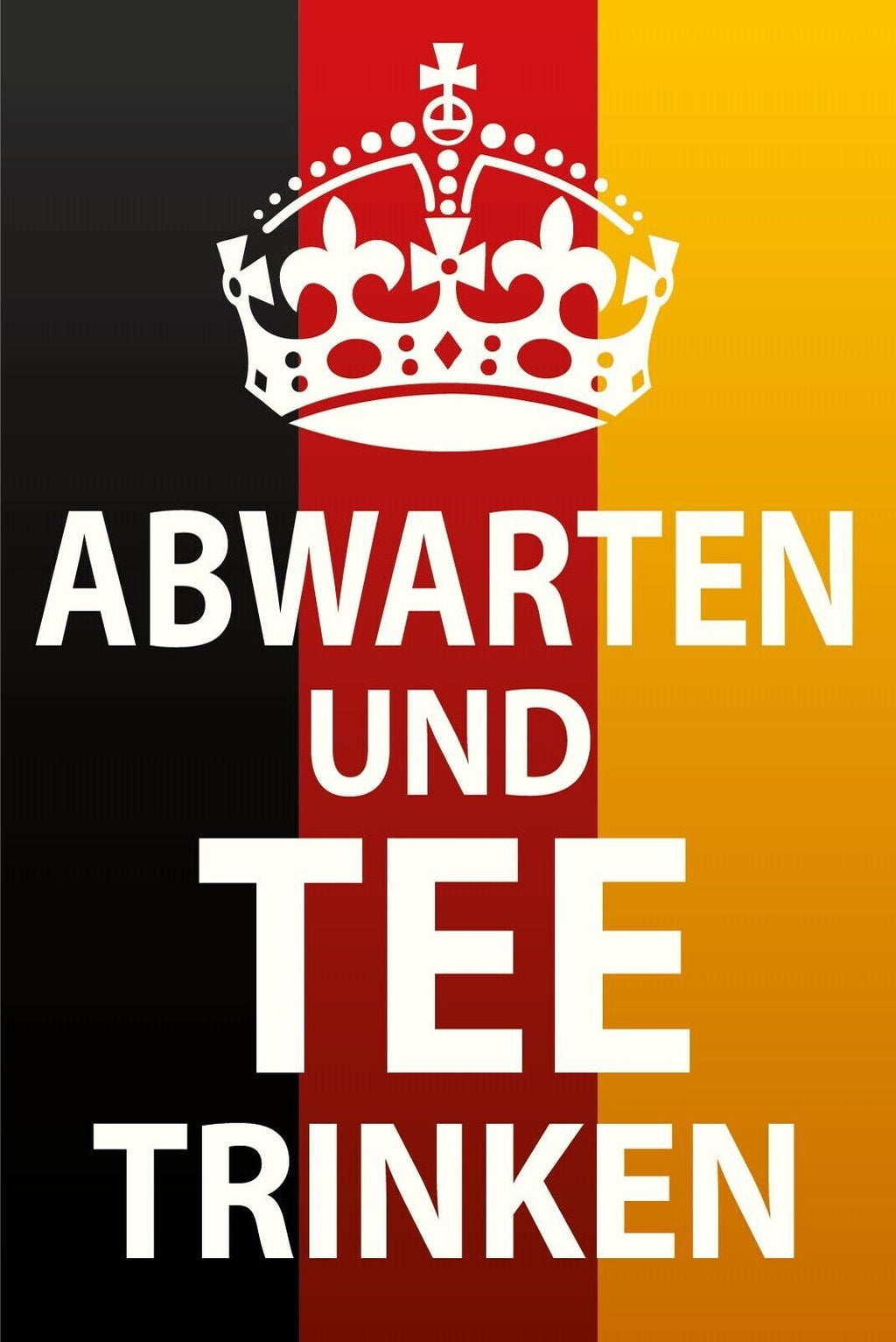 Schild Keep Calm Abwarten Tee Trinken 12x18 / 20x30 / 30x40 Blech od.Holz