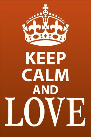 Schild Keep Calm Love Liebe Ehe Beziehung 12x18 / 20x30 / 30x40 Blech od.Holz