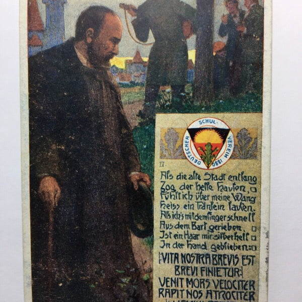 Deutscher Schulverein - Die alte Stadt entlang zog / Künstlerkarte 30133 TH