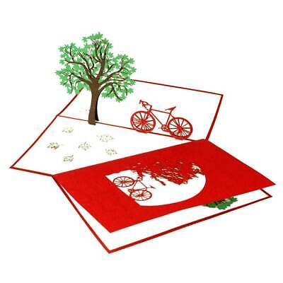 3D Pop Up Karte "Fahrradtour" Gutscheinkarte Klappkarte 50028